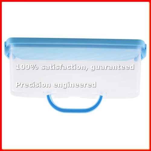 Draagbare broodtrommel met handgreep, rechthoekige plastic container voor brood en cake, voedselopslag, 13 inch