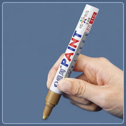 Plumón de Pintura Permanente de Secado Rápido Multi-Superficie para Reparación de Zapatos, Manualidades y Papelería