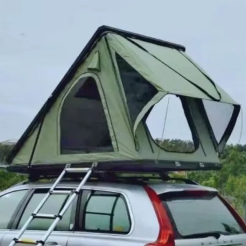 Aluminum Hard Shell Rooftop Tent for Car with Roof Rack