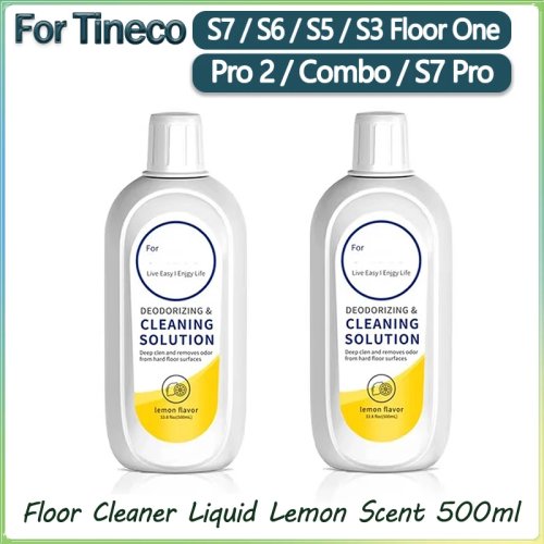 Tineco FLOOR ONE S3/S5/Pro2/Combo/S7Pro Alle Serien Reinigungslösung, Bodenreiniger Flüssigkeit, Zitronenduft, 500 ml