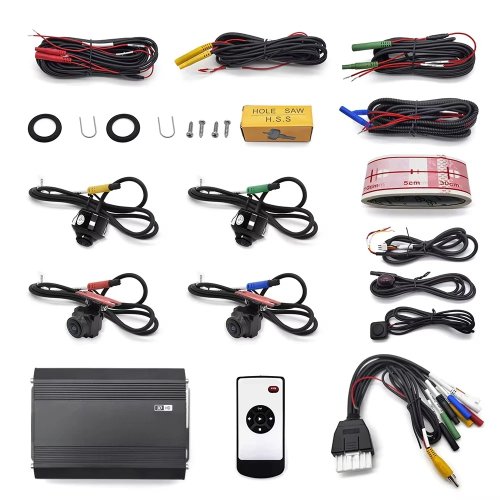 SZDALOS Sistema di Visione a 360° 3D HD per Camper/Motorhome - DVR Auto Full HD 1080P con G-Sensor