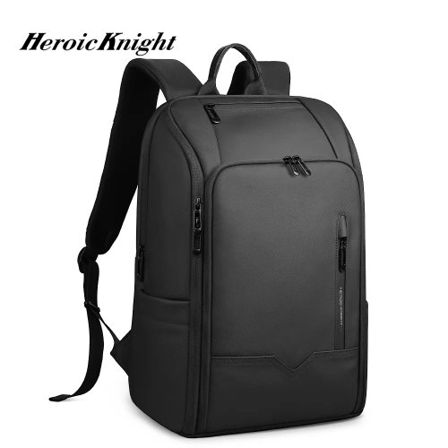 Діловий рюкзак Heroic Knight для ноутбука 15.6", Великий водонепроникний рюкзак для подорожей, Мінімалістичний офісний рюкзак з USB