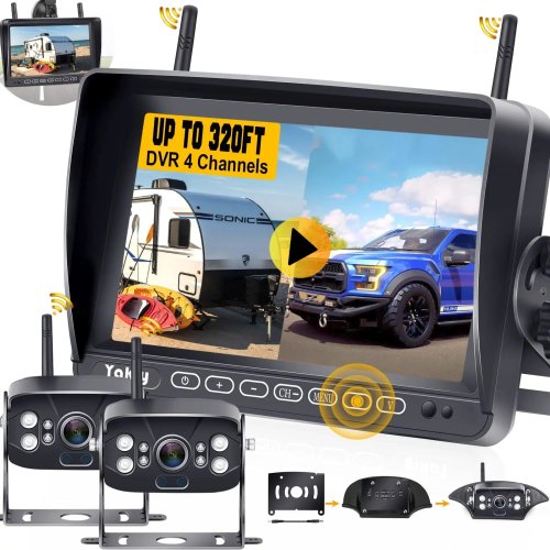 Hệ thống camera lùi không dây 7 inch với nút cảm ứng cho xe RV và xe tải