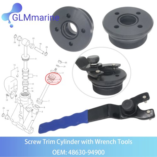 2 szt Korek Cylindra Trymu z Kluczem Uniwersalnym do Honda 75-250KM Silnik Zaburtowy 56115-ZW1-701 56115-ZY9-023 56115-ZW1-703