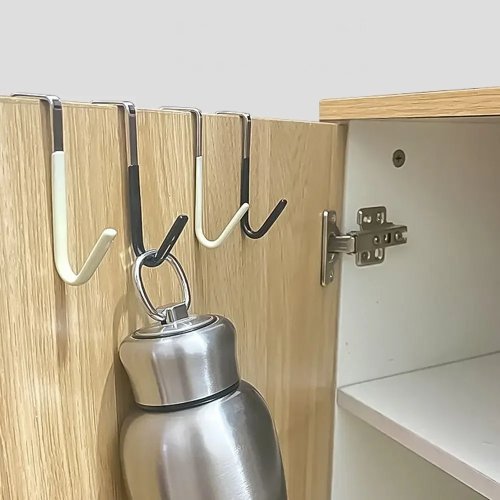 Heavy Duty Stainless Steel S-Shaped Hooks for Door Hanging, Home Organization