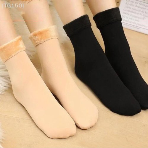 New Velvet Winter Socks for Women - Thick Thermal Wool Cashmere Blend, Soft Home & Boot Socks