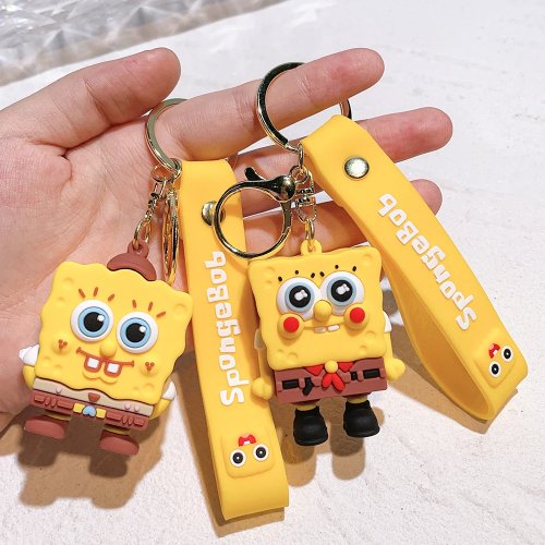 Brelok PVC SpongeBob i Patryk, Ozdoba Plecaka, Prezent Urodzinowy dla Dzieci