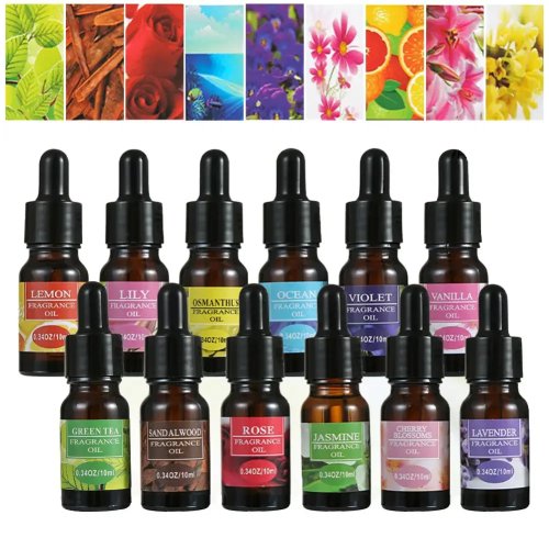 10ml Natural Plant Essential Oil for Car Air Freshener Diffuser Humidifier Refill - Home Fragrance Perfume