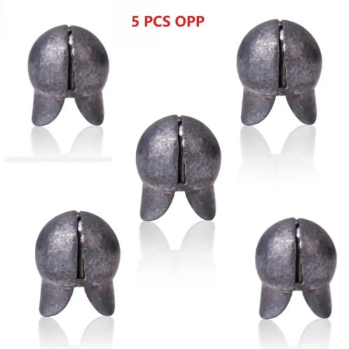 5/10pcs Micro Duckbill Lead Weight Clips, Small Double-Hole Lead Weights, Bite Weights Fishing Tackle Accessories