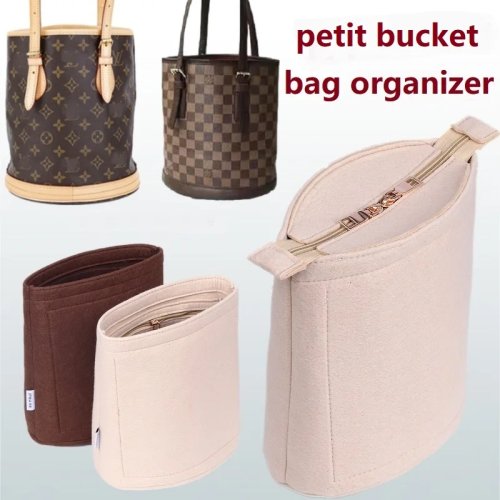 Bag Organizer for LV Petit Bucket - Custom Color Makeup Insert