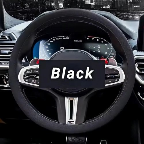 Anti-Skid Silicone Car Steering Wheel Cover – Elastic Stretch, Comfortable Grip, Universal Fit