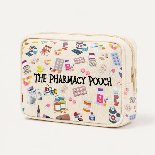 Bolsa portátil para medicamentos – organizador de primeiros socorros de viagem, estojo de medicamentos e necessaire para mulher, casa e viagem