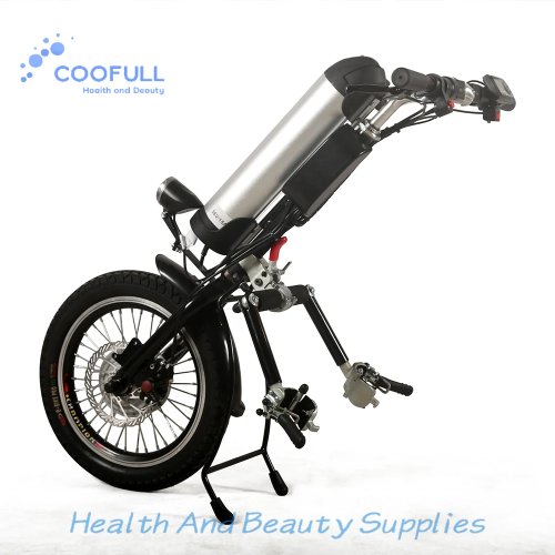 Coofull Q2 Lekka Przyczepa Handbike do Wózka Inwalidzkiego z Silnikiem Bezszczotkowym 400W do Terapii Rehabilitacyjnej