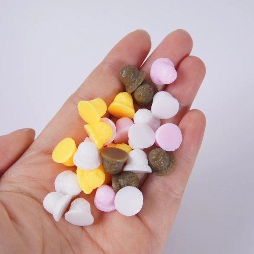 5pcs Artificial Mini Ice Cream Decorations 1.1cm Fake Ice Cream for DIY Craft Home Decor