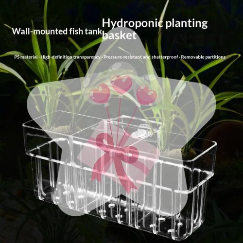 Food Grade Plastic Aquarium Plant Basket – Fish Tank Planting Cup for Hydroponic Support and Decoration