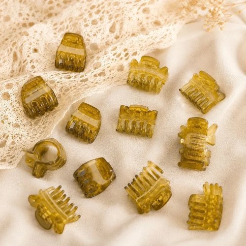 Non-Slip Plastic Hair Claw Clips for Women - Portable Mini Hair Grips, Durable Hair Fixing Clips