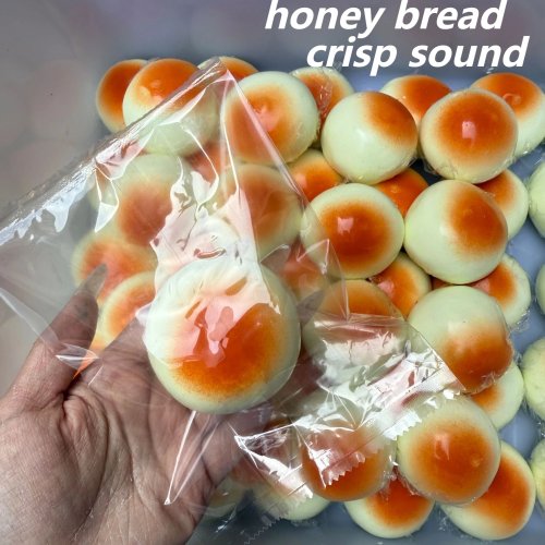 Balle Anti-Stress Pain au Miel Croustillant – Fidget Squeeze à Retour Lent, Sensoriel ASMR Cadeau Anti-Stress