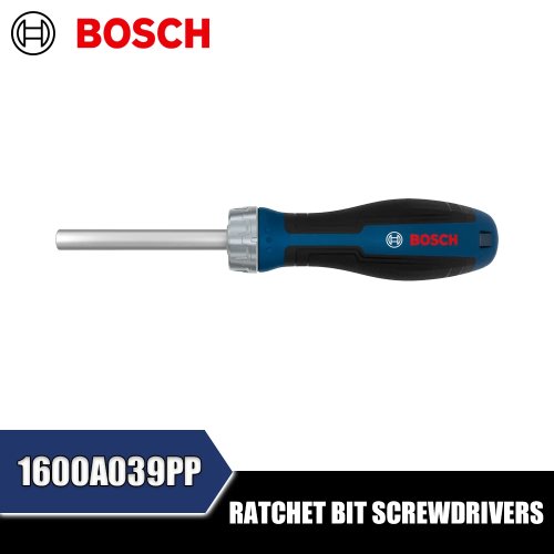 BOSCH 1600A039PP Destornillador de matraca con puntas, accesorios para herramientas manuales