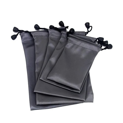 Drawstring Storage Pouch, Lightweight Durable Waterproof Dustproof Portable Bag, Black