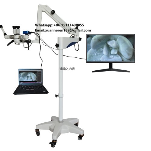 High Resolution 0-180 Degree Rotating Binocular Multifunctional Surgical Microscope