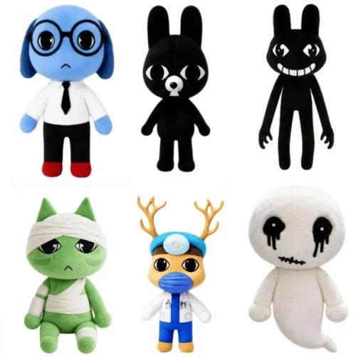 Mainan Plush Animal Hospital – Boneka Horor Game Anomali Kucing Anjing Penguin Kelinci, Aksesori Animal Hospital, Hadiah Ulang Tahun