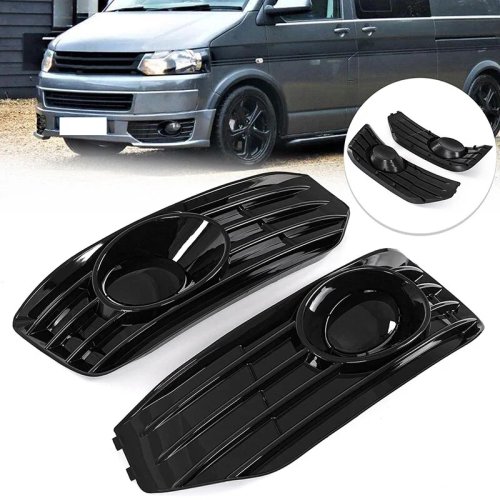 Front Bumper Fog Light Cover Grille for VW Transporter T5 T5.1 Sportline 2010-2015 - Car Fog Light Protective Accessories