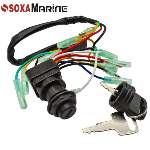 Ignition Switch Assembly with Key for Yamaha 75 85 115 150HP 2/4 Stroke Outboard Motor Control Box 703-82510-43-00 MP51040