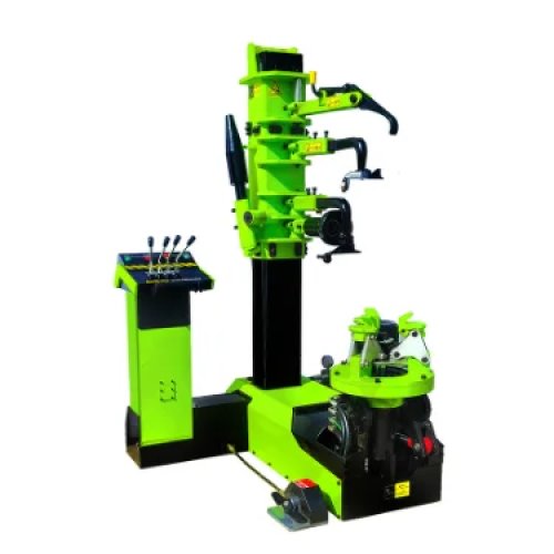 Máquina cambiadora de neumáticos automática 16-22.5 pulgadas, funcionamiento con un clic, desmontaje y montaje de neumáticos con posicionamiento preciso