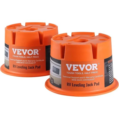 Trailer Jack Block, 2000 lbs Capacity RV Leveling Block, Polypropylene Camper Stabilizer Blocks, RV Travel Accessories