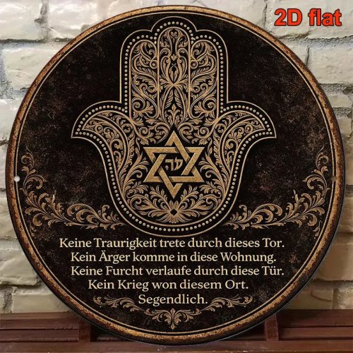 CIFBUY Tranh tường nhôm vintage, biển kim loại chống nước bền đẹp để trang trí nhà, phòng khách, phòng học, văn phòng, sân vườn, hiên nhà và kinh doanh