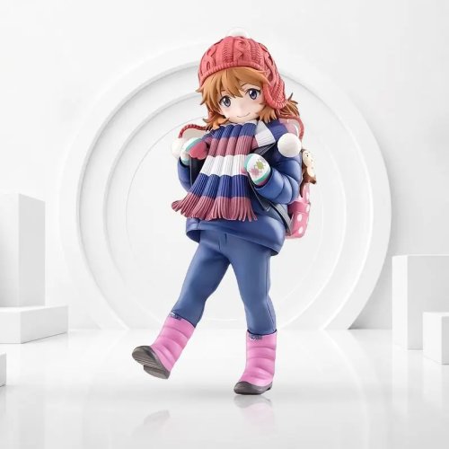 Asuka Anime Figure Winter Outfit with Two Interchangeable Head Sculpts Collectible Desktop Display Model
