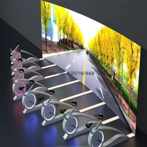 Wmwmnu Immersive Interactive Cycling System - Smart Fitness Projection Bike for Gyms, Kids Areas, and Malls