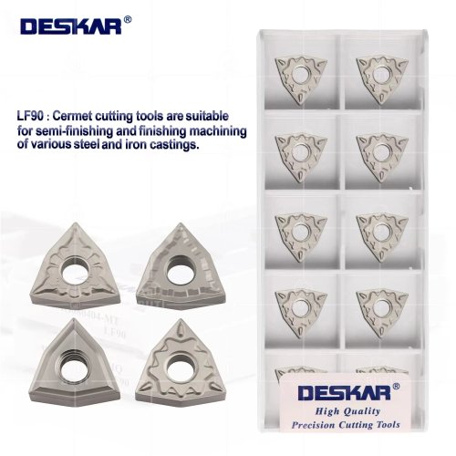DESKAR 100% Original WNMG080404 WNMG080408 MT HQ TS TC LF90 CNC Lathe Turning Inserts, Ceramic Cutting Tools