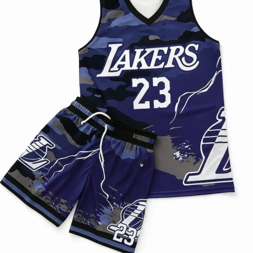 Conjunto Desportivo com Colete para Homem Modelo 2026 - Casual, Secagem Rápida, Respirável - Para Treino de Basquetebol - Conjunto de 2 Peças