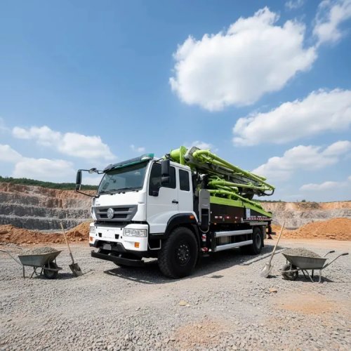 38m Hydraulic Truck Mounted Concrete Pump for Underground Engineering and Foundation Work