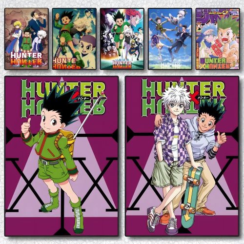 Постер на полотні аніме Hunter x Hunter, HD водонепроникний, декор для стін