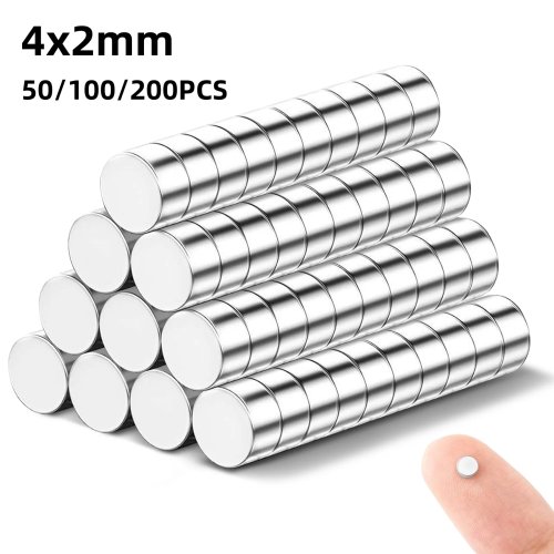 4x2mm Super Strong Round Magnets for Refrigerator - Powerful Permanent Magnets