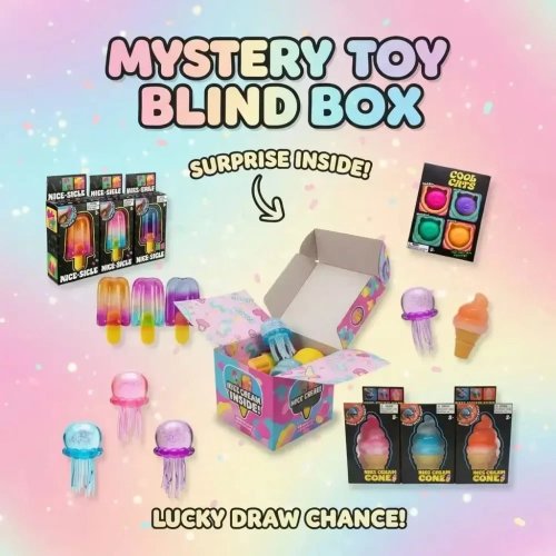 Caja Misteriosa Squishy, Set de Juguetes Fidget de Crecimiento Lento, Juguete Sensorial Anti-Estrés, Regalo Anti-Ansiedad para Niños y Adultos