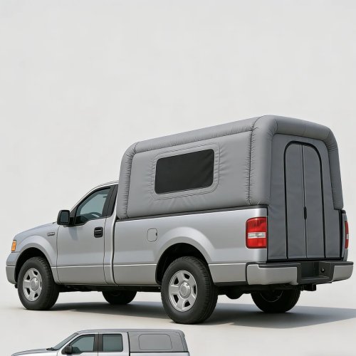 Aufblasbarer Camping-Luft-Topper mit Privatsphäre – Opakes PVC, 100 % lichtundurchlässig, für Alleinreisende