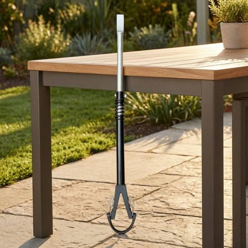 Adjustable Outboard Engine Support Rod with Shock Absorber, Tilt Brace - Boat Motor Accessory