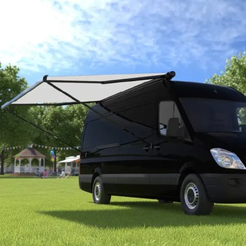 Waterproof Vinyl Awning Canopy for Awnlux W5800 – Manual Retractable Full-Cassette Folding Motorhome RV Sunshade