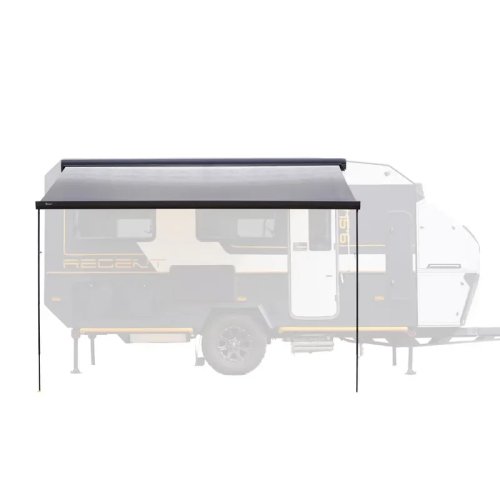 Awnlux W5500 Awning Kaset Aluminium untuk RV, Motorhome, Camper Van, Pemasangan Langsung di Dinding