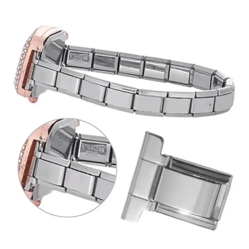 Attacco per cinturino da orologio in acciaio inossidabile stile italiano, compatibile con cinturini per orologi 55KA