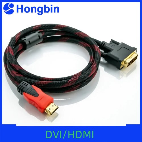 DVI to HDMI Cable, DVI-D Male to HDMI Male High-Speed HDTV Digital Audio Cable