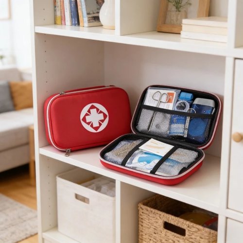 Kit de primeiros socorros portátil impermeável multifuncional para camping e caminhadas