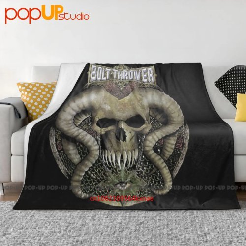Manta ultra macia com designs de bandas de metal: Bolt Thrower Spearhead Benediction Carcass Morgoth Asphyx Death - Cobre-sofá de inverno & colcha