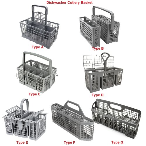 ตะกร้าช้อนส้อมสำหรับเครื่องล้างจาน Bosch Siemens AEG Kenmore Whirlpool Maytag Kitchenaid Neff GE Samsung Hotpoint Indesit Ariston LG