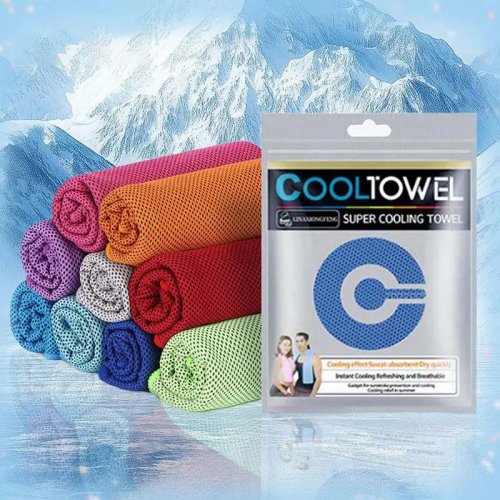 Microfiber Cooling Towel for Sports – Breathable, Sweat-Absorbent, Instant Cool for Running, Yoga, Gym & Hiking