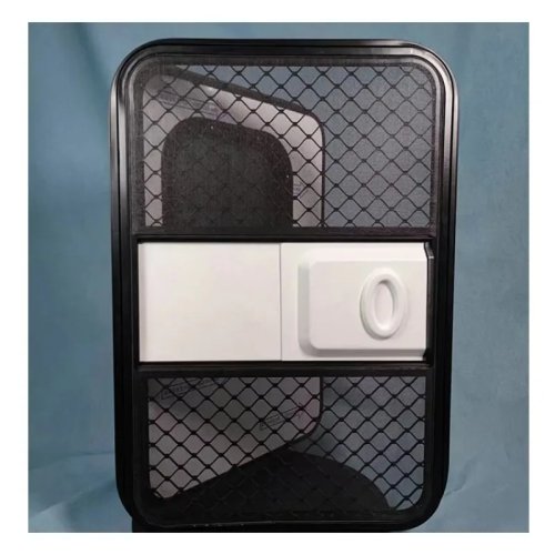 620x1000mm RV Teardrop Door with Security Lock and Safety Net
