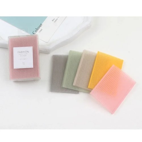 10 Pegatinas mágicas para peinar flequillo, pinzas de pelo autoadhesivas reutilizables, pegatinas para el pelo para fijar cabello roto y flequillo - tiras de control de tela suave en varios colores | accesorios antideslizantes para el pelo de mujer, maqui